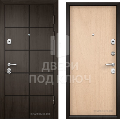 Входная дверь правого открывания для коттеджа ДПК-5612